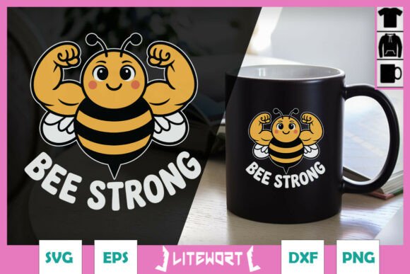 Adorable Bee Power Funny Puns Graphics for Crafts