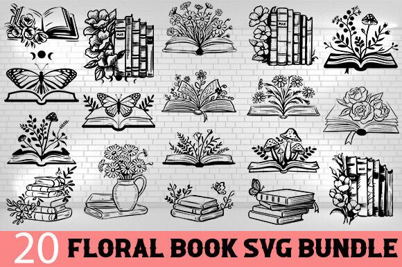 Book Lover SVG Bundle for Crafts and Graphics