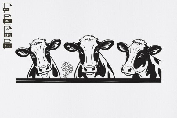 Cows Svg for Graphics and Crafts