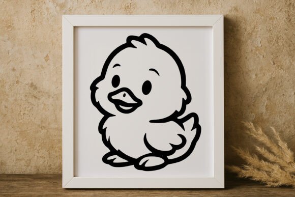 Cute Funny Duck SVG for Crafts and Graphics