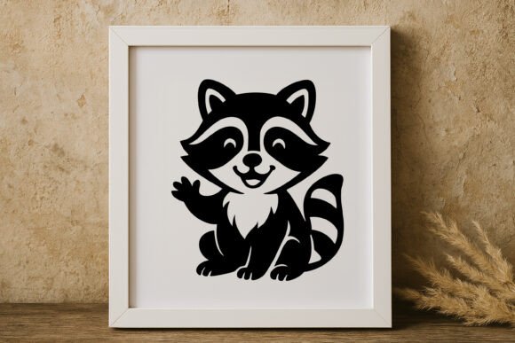 Cute Funny Raccoon SVG for Crafts and Graphics