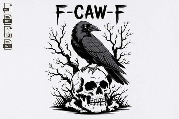 F-Caw-F SVG for Creative Graphics and Crafts
