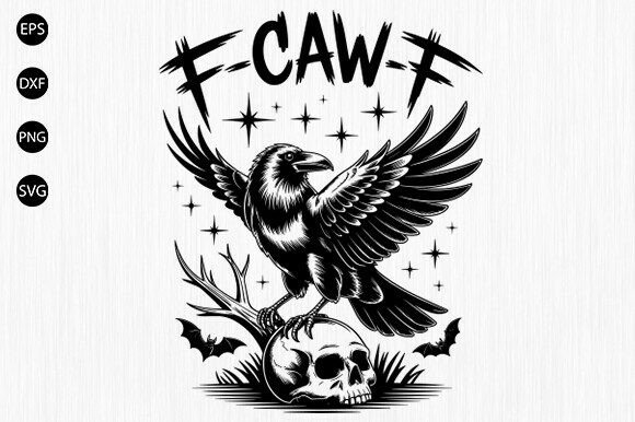 F-Caw-Fc SVG for Graphics and Crafts