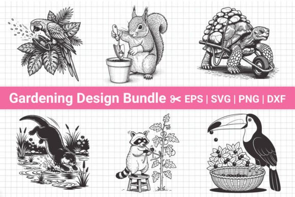 Fun Gardening SVG for Crafts and Graphics