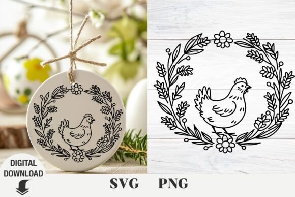 Funny Chicken Svg for Embroidery Projects