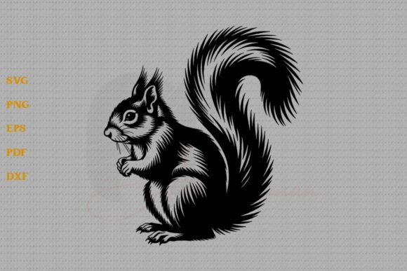 Funny Squirrel SVG for Crafts and Graphics