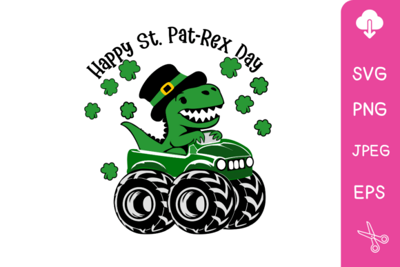 Happy Pat Trex Day Svg for Crafts and Graphics