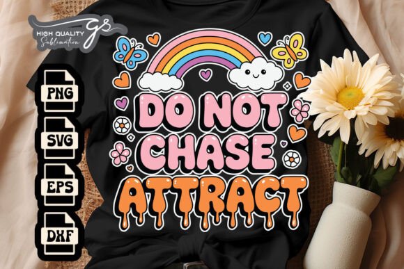 Manifest Don’t Chase It Funny Mental SVG for Crafts and Graphics