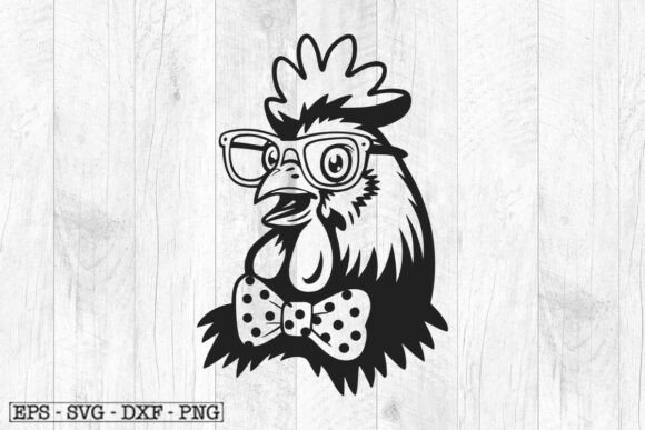 Playful Chicken Graphics for Local Business Branding