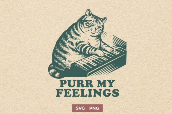 Purr My Feelings SVG for Graphics and Crafts