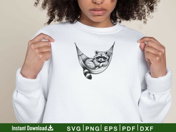 Raccoon Svg for Embroidery Projects