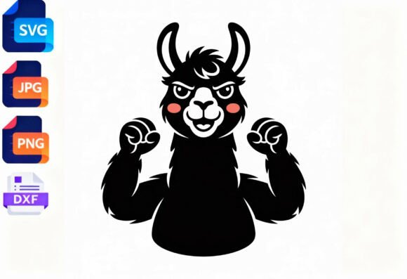 Strong Llama Svg Funny Gym Workout Graphics for Crafts