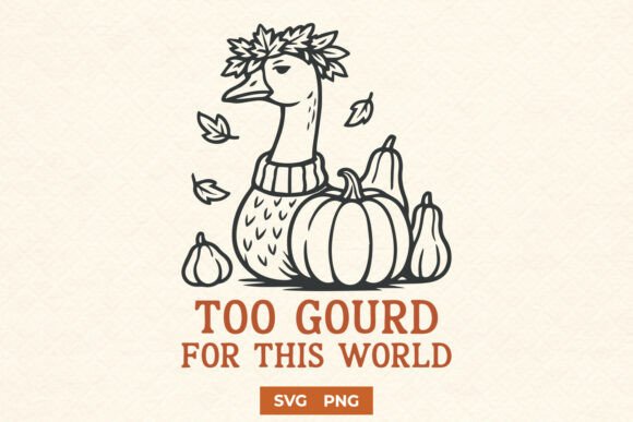 Too Gourd for This World Funny Goose SVG Review