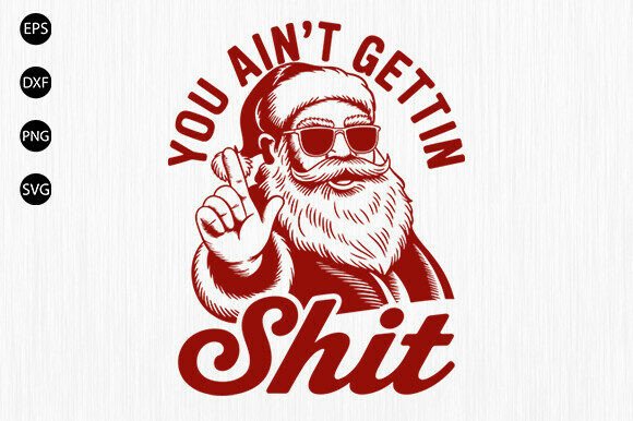 Trendy Funny Christmas SVG for Crafts and Graphics