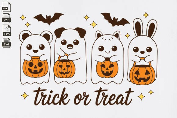 Winnie the Pooh Halloween Graphics for Crafts and Marketing